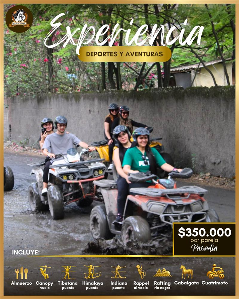 Cuatrimoto automática todo terreno en ruta de aventura por la montaña de Útica
